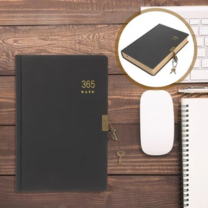  Cuaderno de notas diarias con bloqueo de productos lácteos suministros diarios 365 días - Imagen 1 de 10