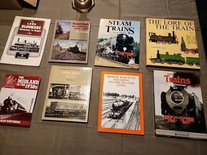 8 Bücher Lot Dampflokomotiven Eisenbahn Modell British Trains Midland Waggons - Bild 1 von 10