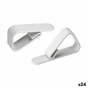 Pinza Sujeta Manteles Algon Set Blanco 10 Piezas 3,90 x 1,30 x 5,50 cm [24 Un - Imagen 1 de 4