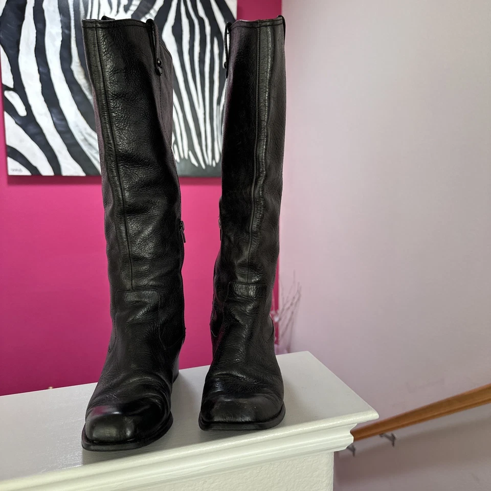 Bota para mujer Jessica Simpson negra Keaton hasta la rodilla talla 7 Foto 1 de 4