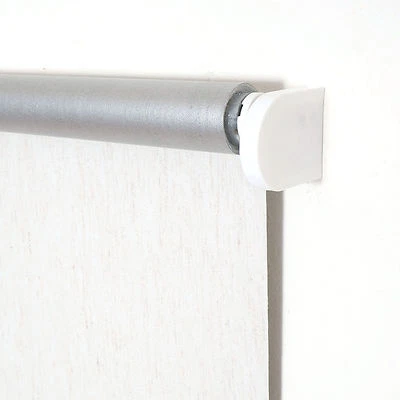 Verdunkelungsrollo Springrollo Schnapprollo Mittelzug Thermo Rollo Leinen Silber - Bild 1 von 4
