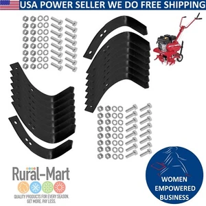 Tiller Tine Set Replacement with Hardware for Cub Cadet & MTD Models - Picture 1 of 5