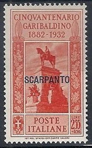 1932 EGEO SCARPANTO GARIBALDI 2,55 LIRE MH * - RR10911 - Picture 1 of 1