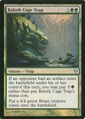 MTG - Zendikar - Baloth Cage Trap - Foil - NM - Image 1 of 1