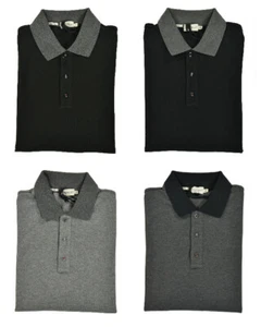 Authentic Men's Moncler Slim Fit Long Sleeve Cotton Polo Shirt New $205 - Picture 1 of 13