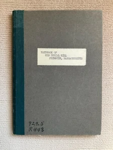 1896 Handbook of Old Burial Hill Plymouth, Massachusetts - Signed Alice Starner - Picture 1 of 11