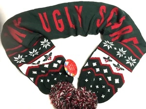 MY UGLY SCARF Christmas SCARF NEW with TAG 64" X 7" BEAUTIFUL GIFT - Picture 1 of 3