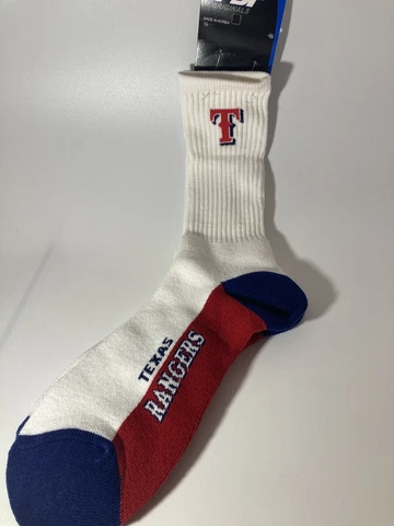 FBF Sportswear Texas Rangers MLB Crew Socks White Size L 10-13 Cover