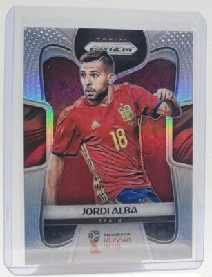 2018 Panini Prizm World Cup HOLO SILVER Parallel #203 Jordi Alba - Spain - Image 1 of 2