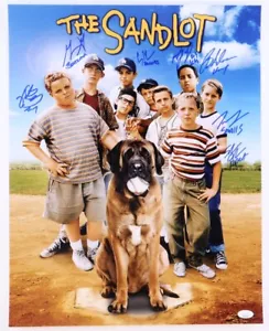 "The Sandlot" signed handsigniert beschriftet 16x20 Foto Full Cast 8 Sigs JSA COA - Bild 1 von 4