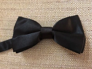 Bowtie Mens Adjustable Formal Wedding Party Necktie Bow Tie Solid Color Tuxedo - Picture 1 of 1