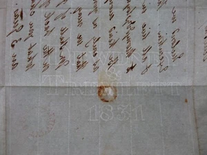 HELE MILL CREDITON DEVON DEWDNEY TREMLETT PAPER MILL MAKER WATERMARKED WATERMARK - Picture 1 of 13