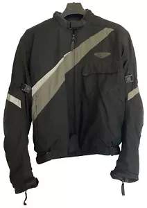 Vintage Mens Weise Motorcycle Jacket Black UK Size XL Biker Clothing Armoured - Picture 1 of 13