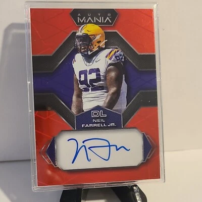 Neil Farrell Jr. 2022 Wild Card Auto Mania Red Auto #AM-H12 Las Vegas Raiders - Image 1 of 2