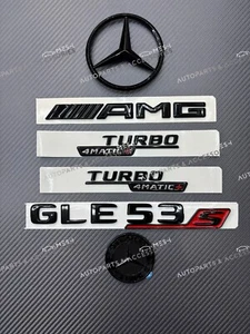 Gloss Black GLE53 s AMG Trunk Tailgate Decal Badge Emblem For Mercedes Benz W167 - Bild 1 von 3