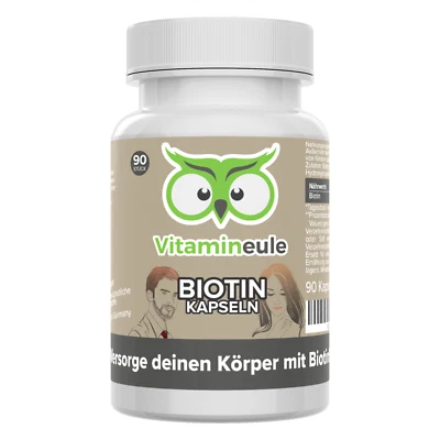 VITAMINEULE Biotin capsules / tablets - 10000 μg / 10mg high dose - vitamin owl®