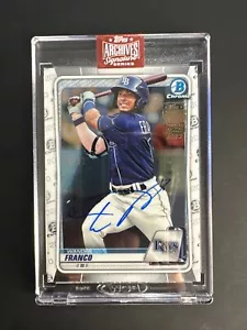 2023 Topps Archives Signature Series 2020 Bowman Chrome Wander Franco Signed /12 - Picture 1 of 2