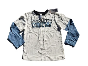 New Gymboree Boys Shirt Size 6 Construction Crew Vintage Demolition - Picture 1 of 3