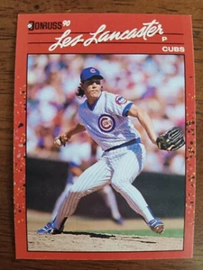 LES LANCASTER CHICAGO CUBS 1990 DONRUSS BASEBALL CARD #628 - Picture 1 of 1