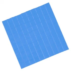 100 pcs 10x10x1mm Thermal Conductive Silicone Compound Pad For Heatsink GPU RAM - Photo 1/1