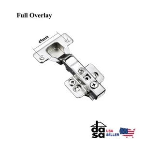 Full Overlay Soft Close Hydraulik Rahmenlos Clip On Schrank Scharnier Euro Style  - Bild 1 von 2