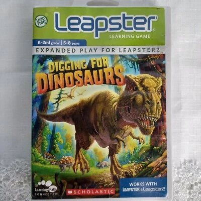 LeapFrog Leapster Learning Game Scholastic Digging for Dinosaurs (Leapster,... - Image 1 of 4