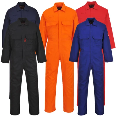 Portwest Bizweld Flame Resistant Coverall Welding Boiler Suit Overall - BIZ1 - Image 1 of 4