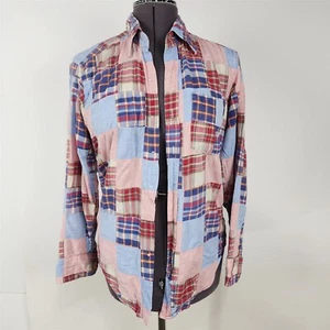 Camisa De Colección Trebler by Resilio Azul Rojo Retazos Cuadros Para Hombres M - Imagen 1 de 11