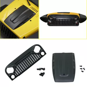 Engine Air Intake Cover Air Inlet Grille Front Face For SCX10 Jeep Wrangler Car - Picture 1 of 8