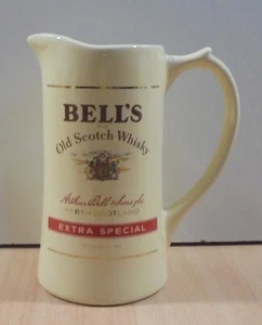 BELL'S SCOTCH WHISKY ADVERTISIGN VTG CERAMIC PITCHER / WATER JUG - Picture 1 of 12