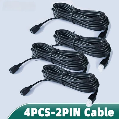 4 PCS 2 Pin Parktronic Parking Sensors Extension Cable for Car Reversing Parking - Image 1 of 4