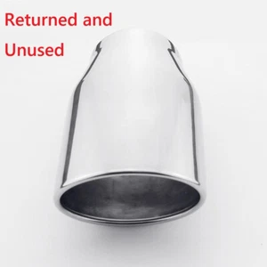 Returned Unused Exhaust Tips 2.68" Inlet Oval 3.74"x2.75" Out Slanted 6.3" L - Foto 1 di 5