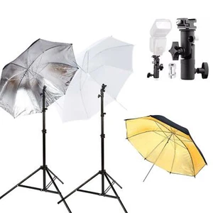 Flash Umbrella Holder Bracket Mount Stand Kit Photo Studio Photography Lighting - Picture 1 of 12