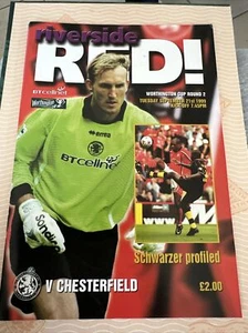 1999 Middlesbrough V Chesterfield Football Programme LCup - Picture 1 of 3