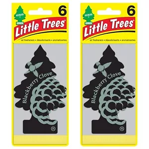 Little Trees Blackberry Nelke Baum Lufterfrischer Zuhause/Auto Duft Pack 6 - Bild 1 von 1