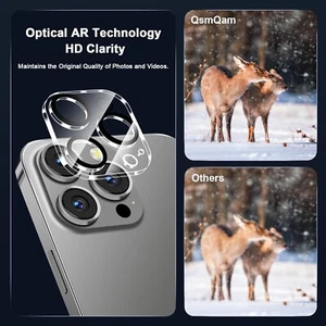 4 Pack Camera Lens Protector for iPhone 15 Pro Max 6.7" / iPhone 15 Pro 6.1" - Picture 1 of 7