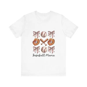 Baseball Mama T-Shirt - Unisex Garment-Dyed Tee - Picture 1 of 17
