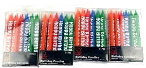 Birthday Candles, Happy Birthday Set of 4 Packs - Total of 48 candles - Picture 1 of 3