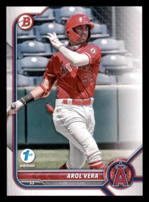 2022 Bowman 1st Edition #BPPF101 Arol Vera - Image 1 of 2