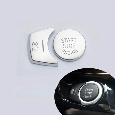 Botón de arranque motor coche cubierta interruptor de parada accesorios decoración pegatina para... Foto 1 de 4
