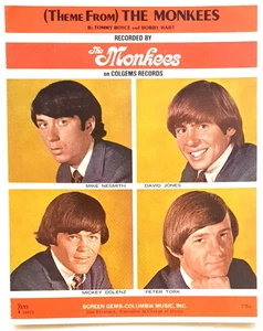 The Monkees - (Theme From) The Monkees - 1966 Original USA Sheet Music - Picture 1 of 1