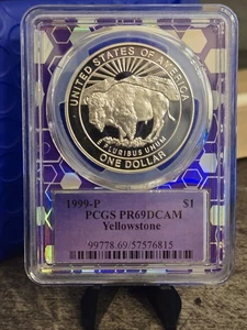 1999-P Yellowstone Commemorative Dollar PR69 DCAM PCGS  - Picture 1 of 2