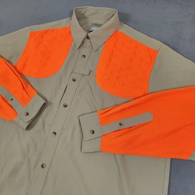 LL Bean Men's Shooting Shirt Size XLT Padded Chest, Zip Cargo, Pockets, Hunting - Image 1 of 4