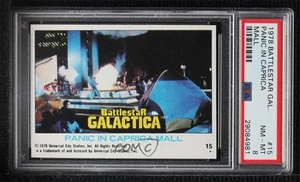 1978 Topps Battlestar Galactica Panic in Caprica Mall #15 PSA 8 0ts2 - Picture 1 of 3