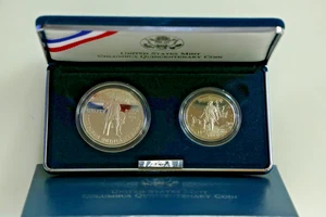 1992-P U.S. Mint Columbus Quincentenary 2 Piece Proof Set - Picture 1 of 5