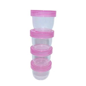 4PCS 2oz Mini Modular Mates 1793 Set of 4 Container BPA-free Plastic - Picture 1 of 8