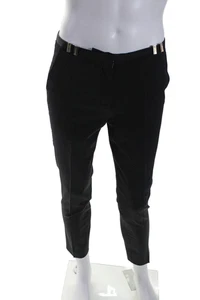 The Kooples Men's Hook Closure Flat Front Straight Leg Dress Pants Black Size 38 - Picture 1 of 6