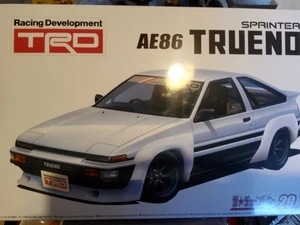 TOYOTA COROĹLA AE86 SPRINTER TRUENO TRD  RACING PACK ,1/24 PLASTIC KIT AOSHIMA, - Picture 1 of 1