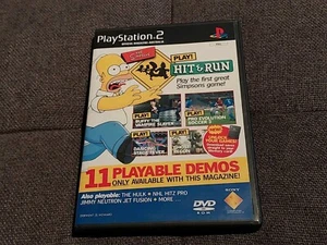 Playstation 2 Hit & Run Simpsons Demo Hame Disc PS2 - VGC - Picture 1 of 4