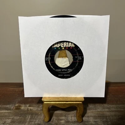 RICKY NELSON Poor Little Foo/Don't Leave Me This Way Vinyl 7 45 First Press G+🦄 - Image 1 of 4